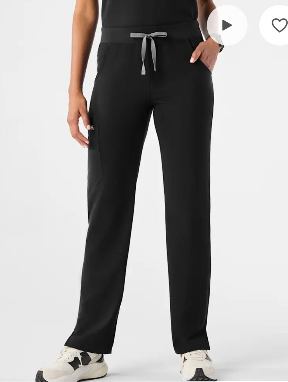 Black, Kade Cargo Scrub Pants, Medium Tall - Picture 1 of 13